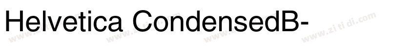Helvetica CondensedB字体转换